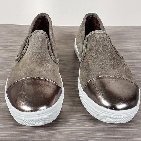 Steve Madden 'Jemuse' Slip-On Sneaker Taupe Suede Womens Size 4 - Picture 2 of 10